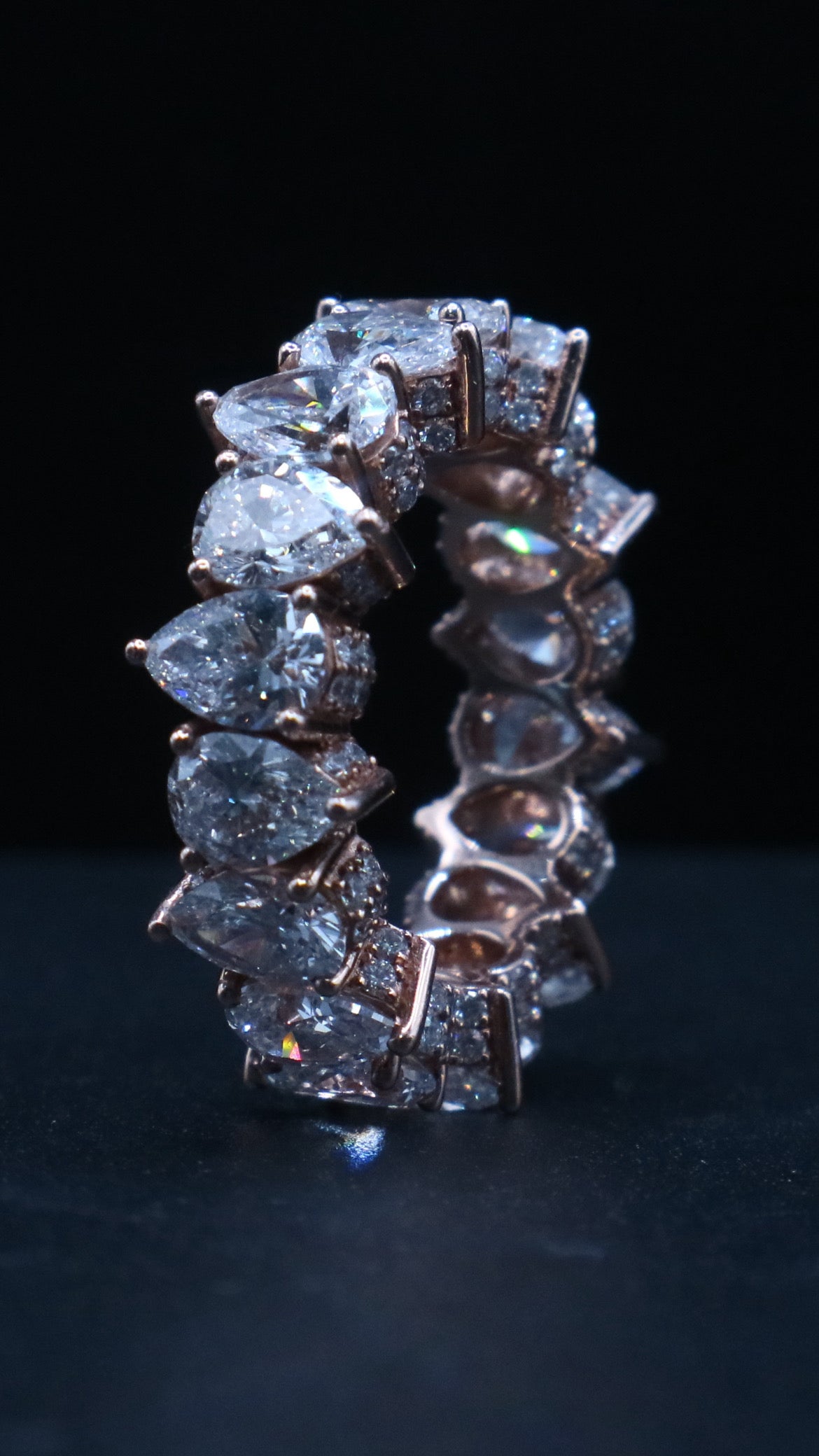 Infinity Pear Shape Ring